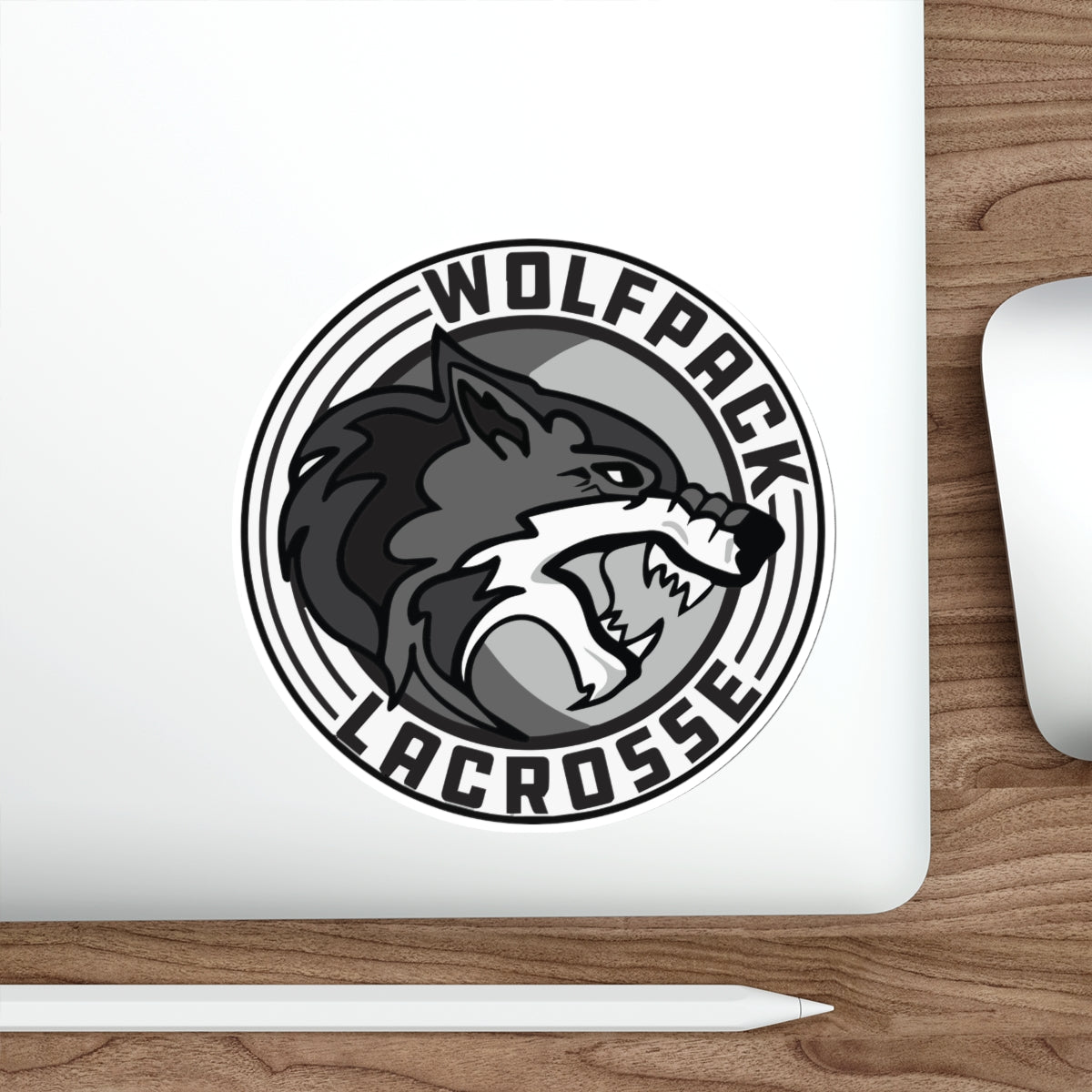 Wolfpack Lacrosse Die-Cut Sticker