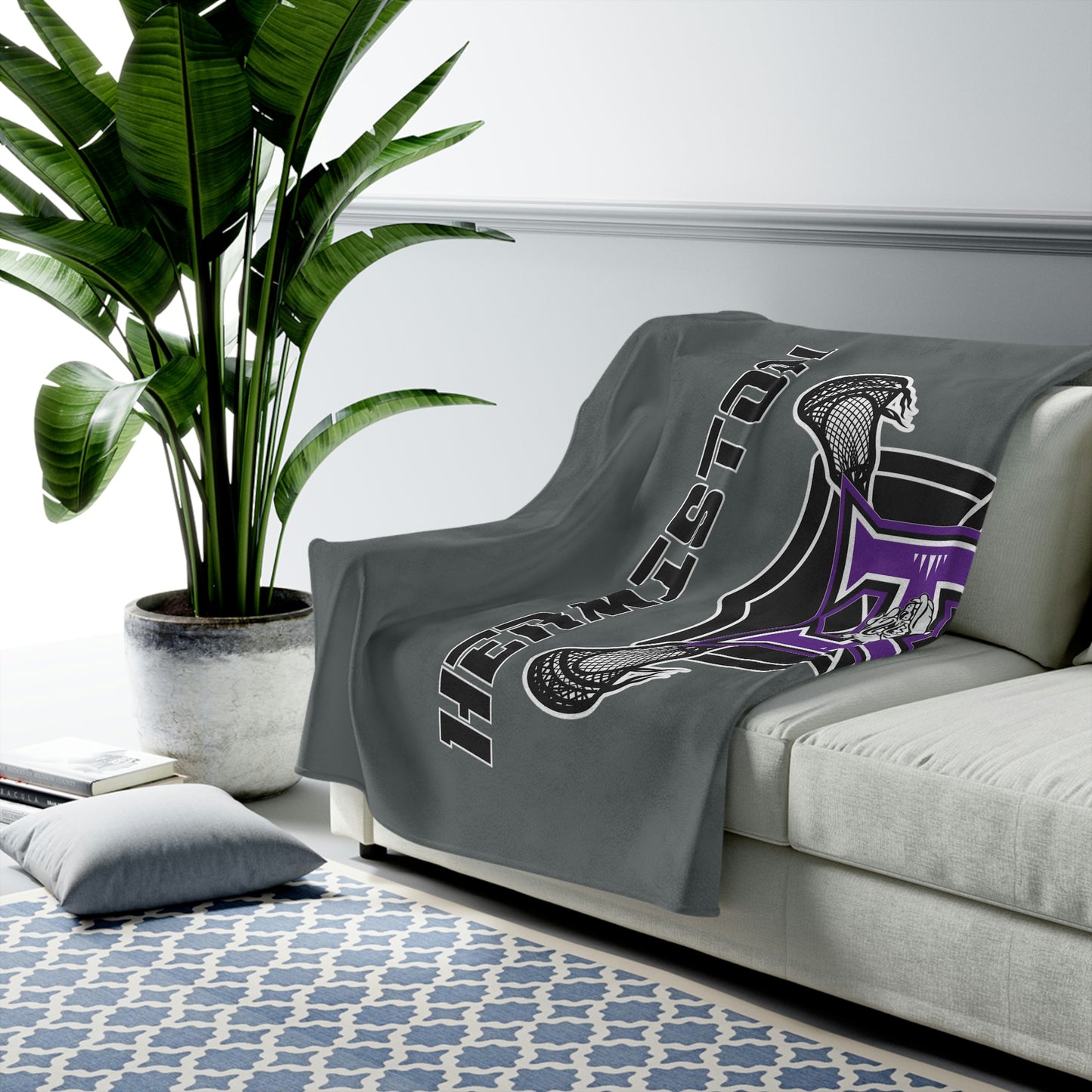 Hermiston Lacrosse Velveteen Plush Blanket