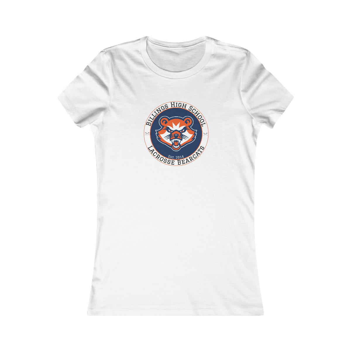 Women's Billings Bearcats Lacrosse Bella + Canvas Short Sleeve Cotton Tee