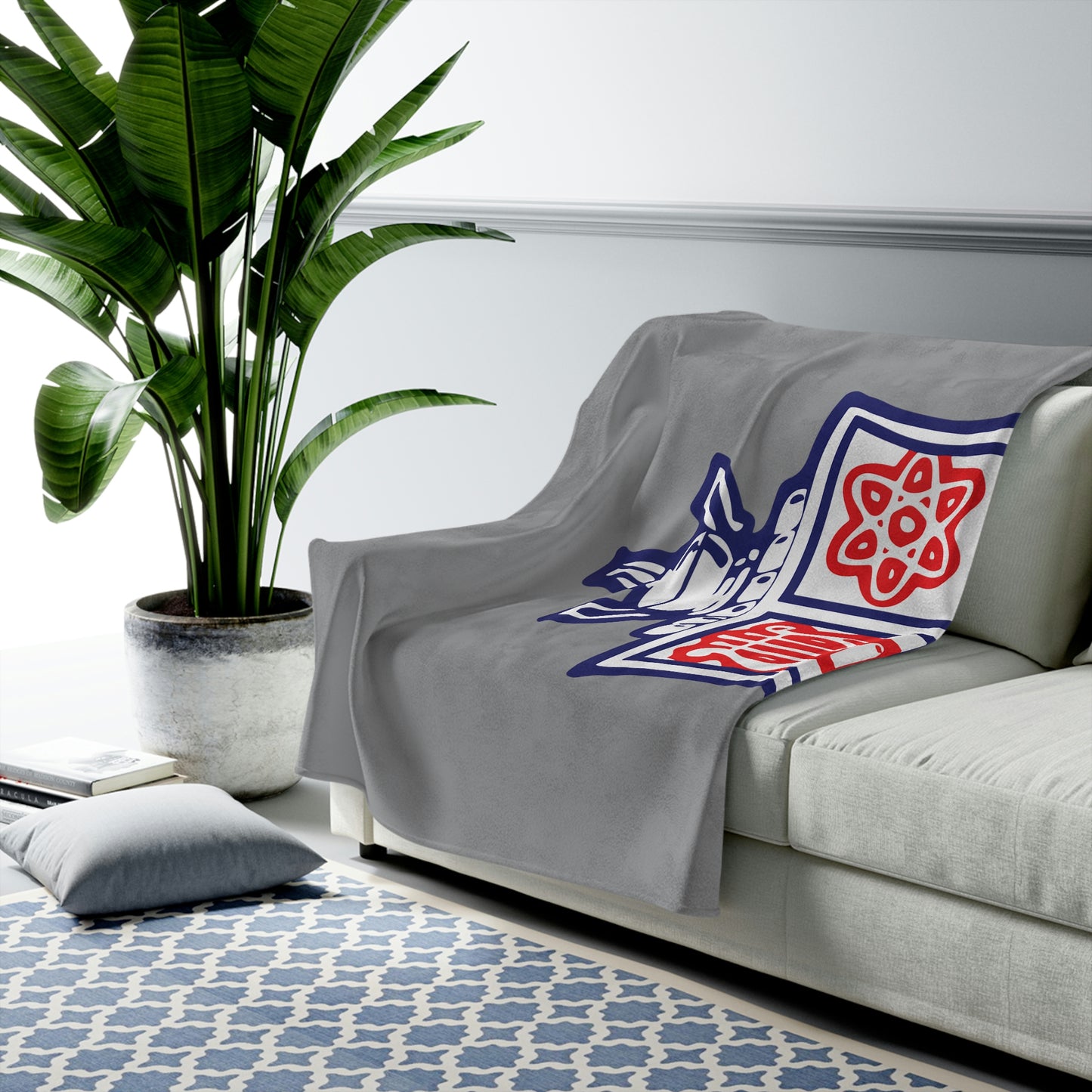 Simley Spartans Velveteen Plush Blanket