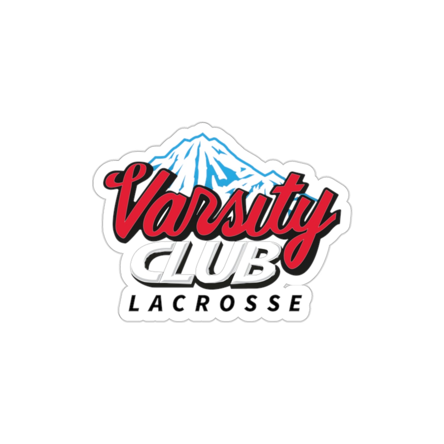 Varsity Club Lacrosse Die-Cut Stickers
