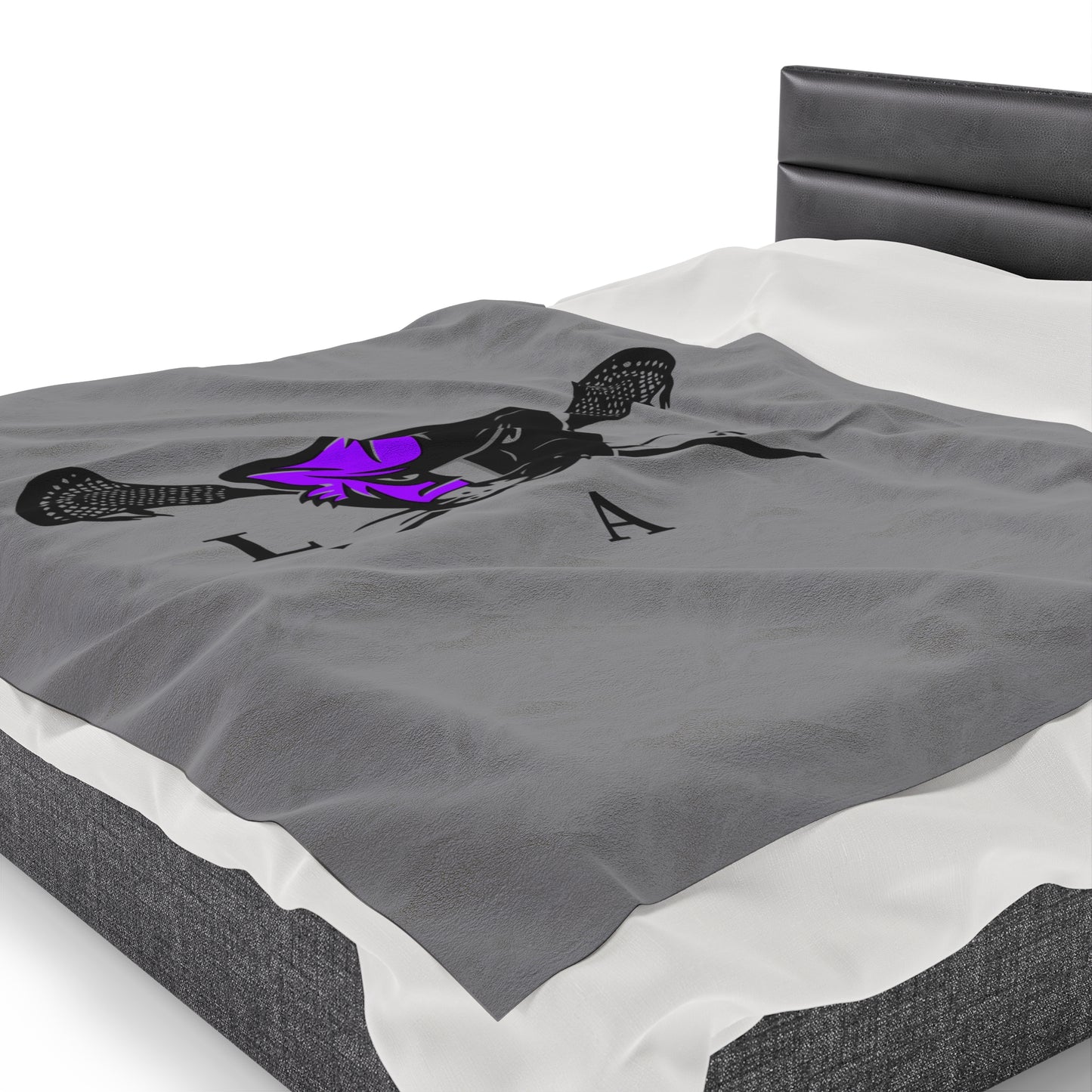 LaxCats Velveteen Plush Blanket