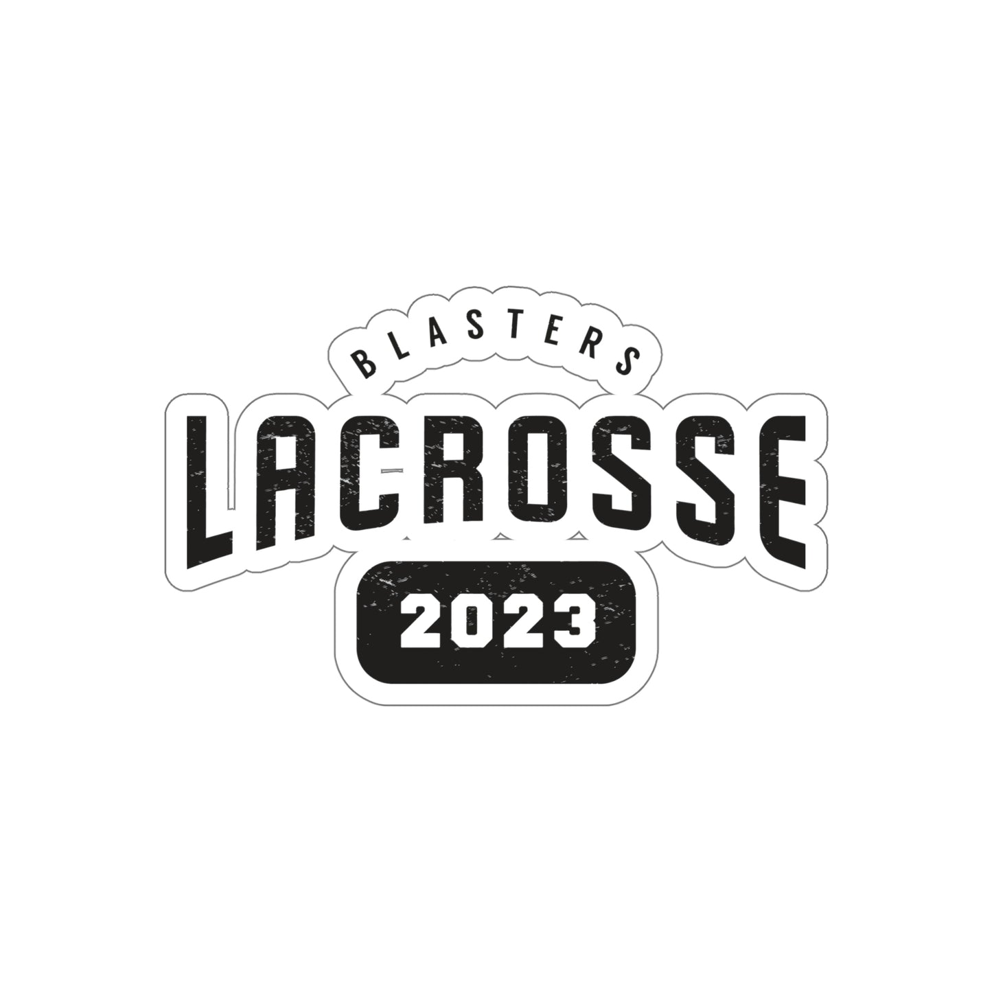 Blasters MS Lacrosse Die-Cut Stickers - 2023