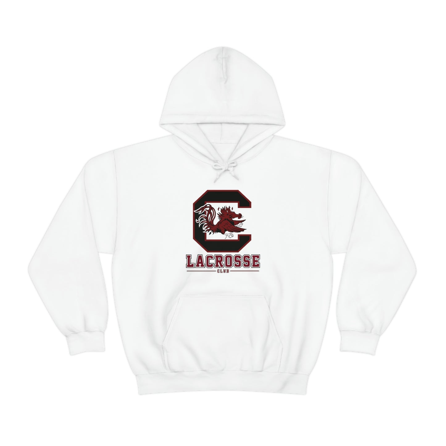 Adult Gamecocks Lacrosse Gildan Heavy Blend Hoodie