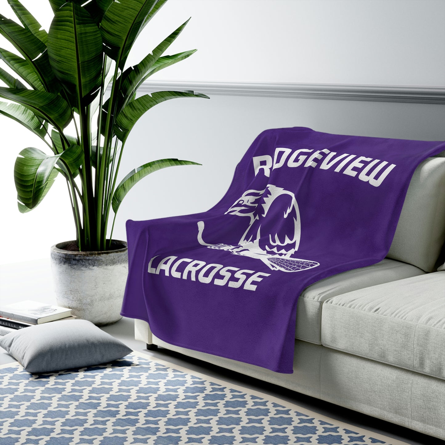 Ridgeview Lacrosse Velveteen Plush Blanket