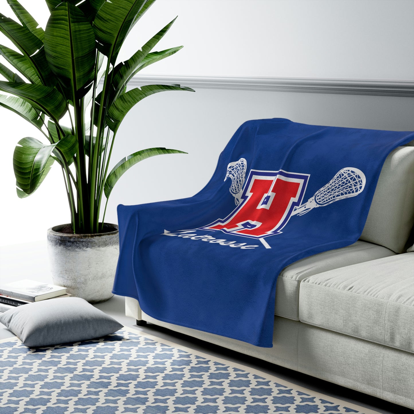 Hilhi Lacrosse Velveteen Plush Blanket