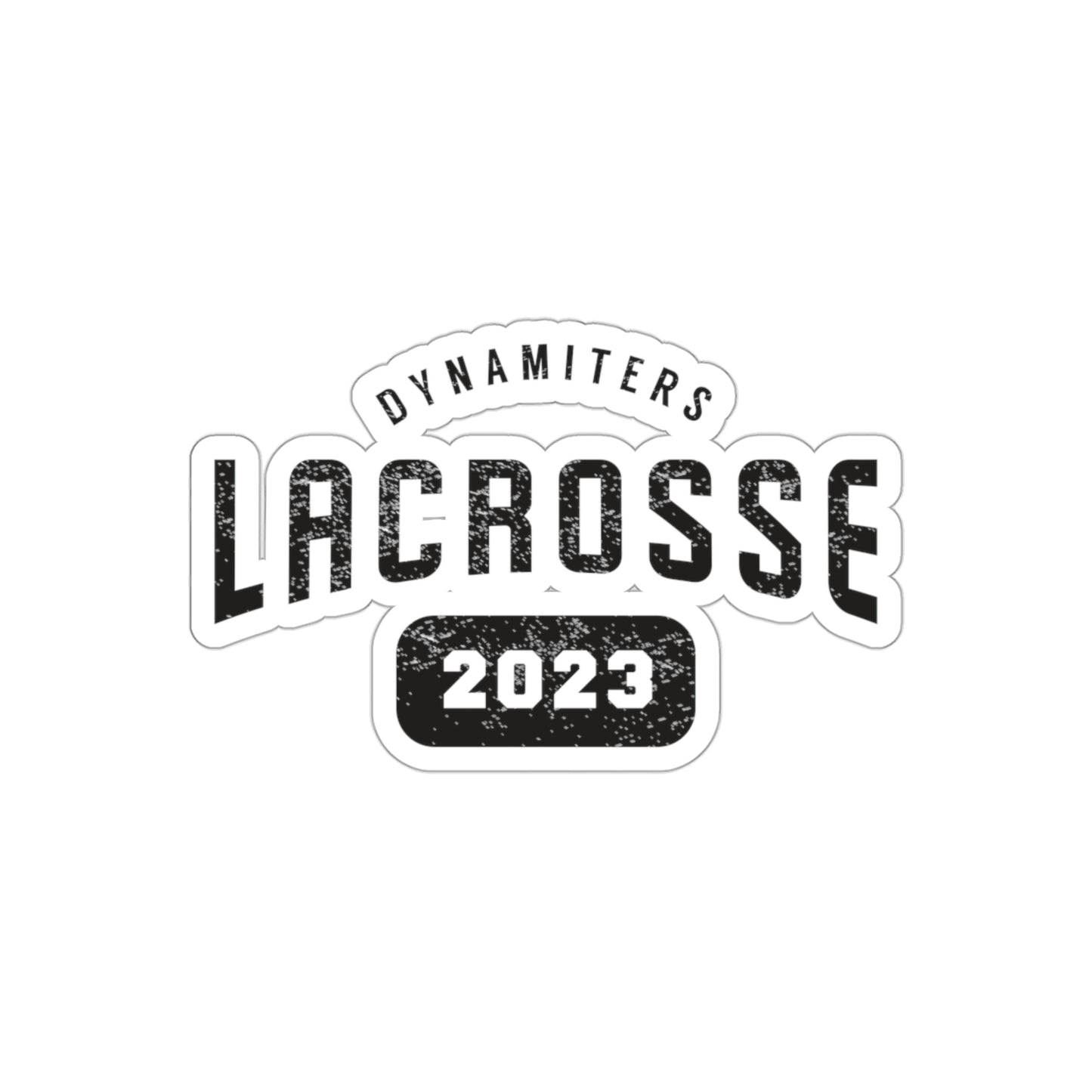 Glendale HS Lacrosse Die-Cut Stickers - Year