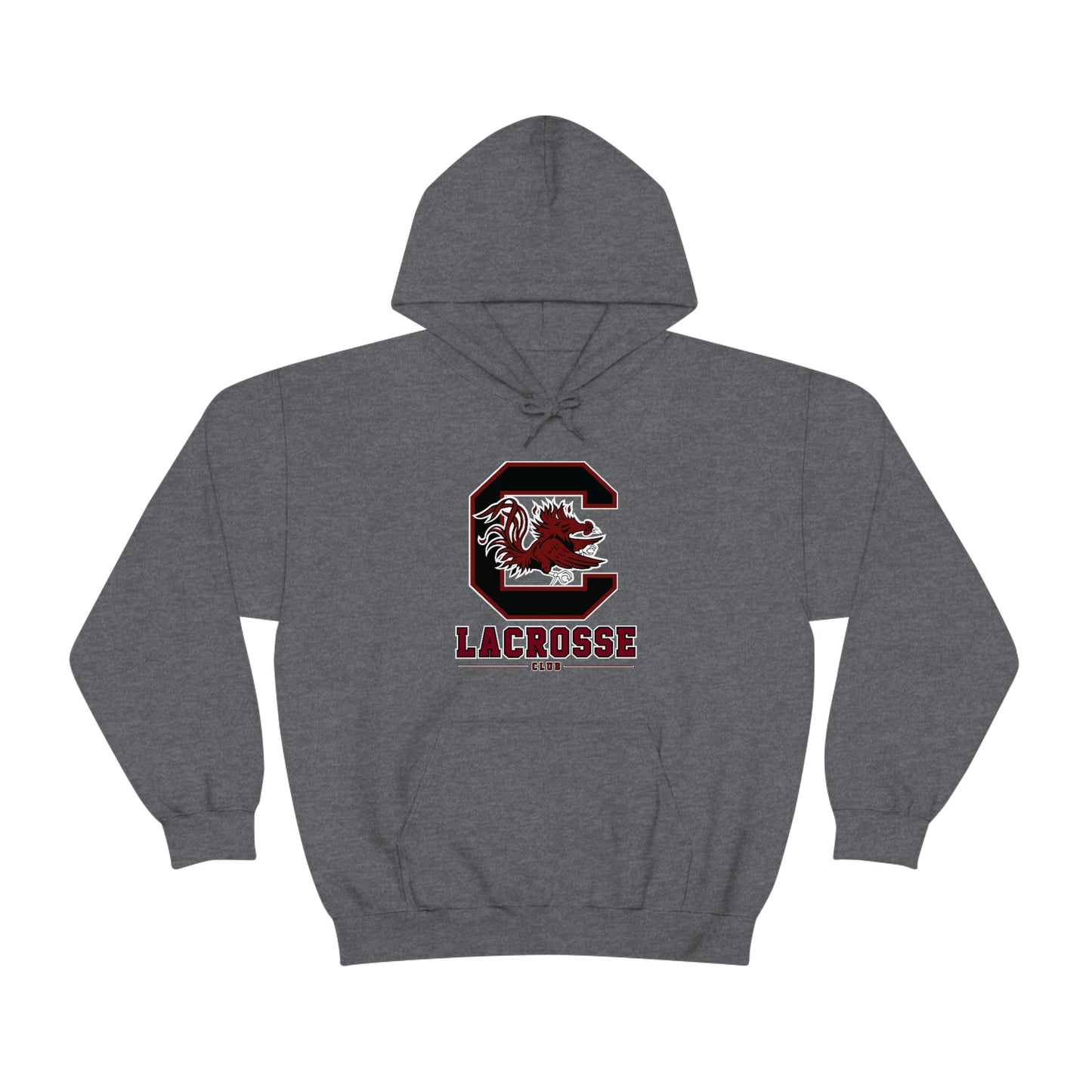 Adult Gamecocks Lacrosse Gildan Heavy Blend Hoodie