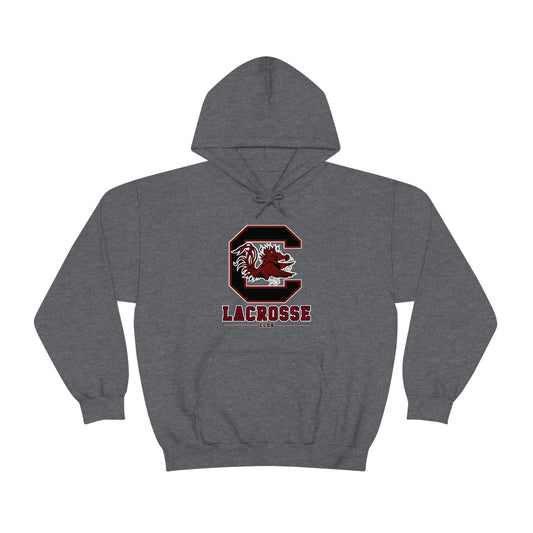 Adult Gamecocks Lacrosse Gildan Heavy Blend Hoodie