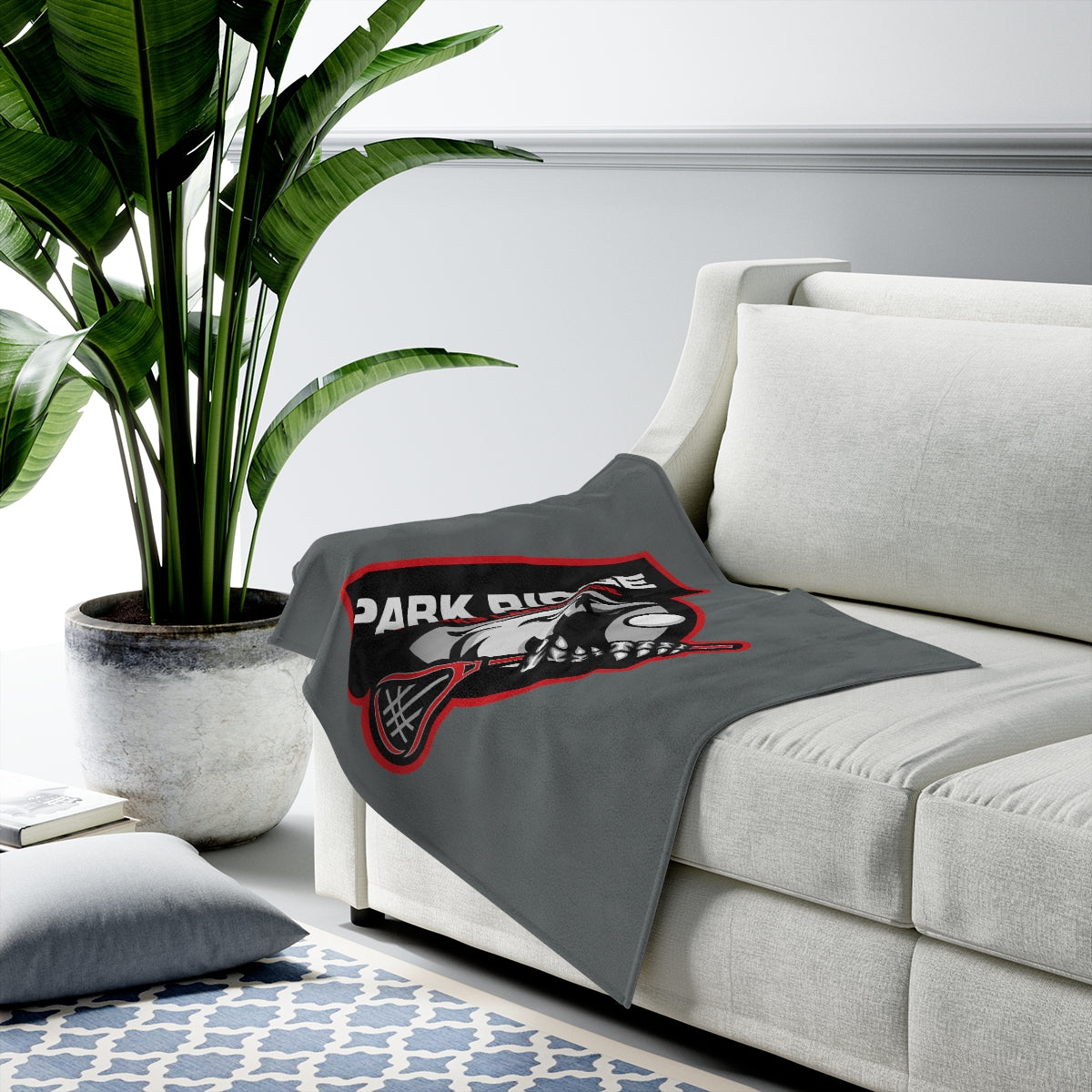 Park Ridge Lacrosse Velveteen Plush Blanket