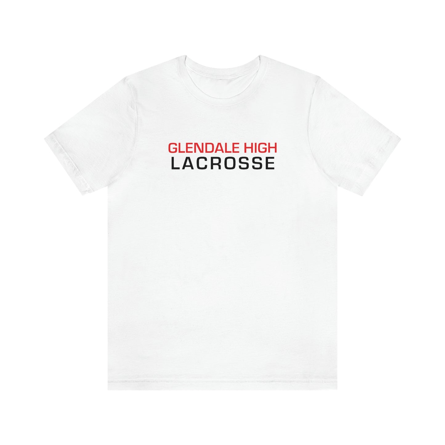 Adult Glendale HS Lacrosse Bella + Canvas Short Sleeve Cotton Tee
