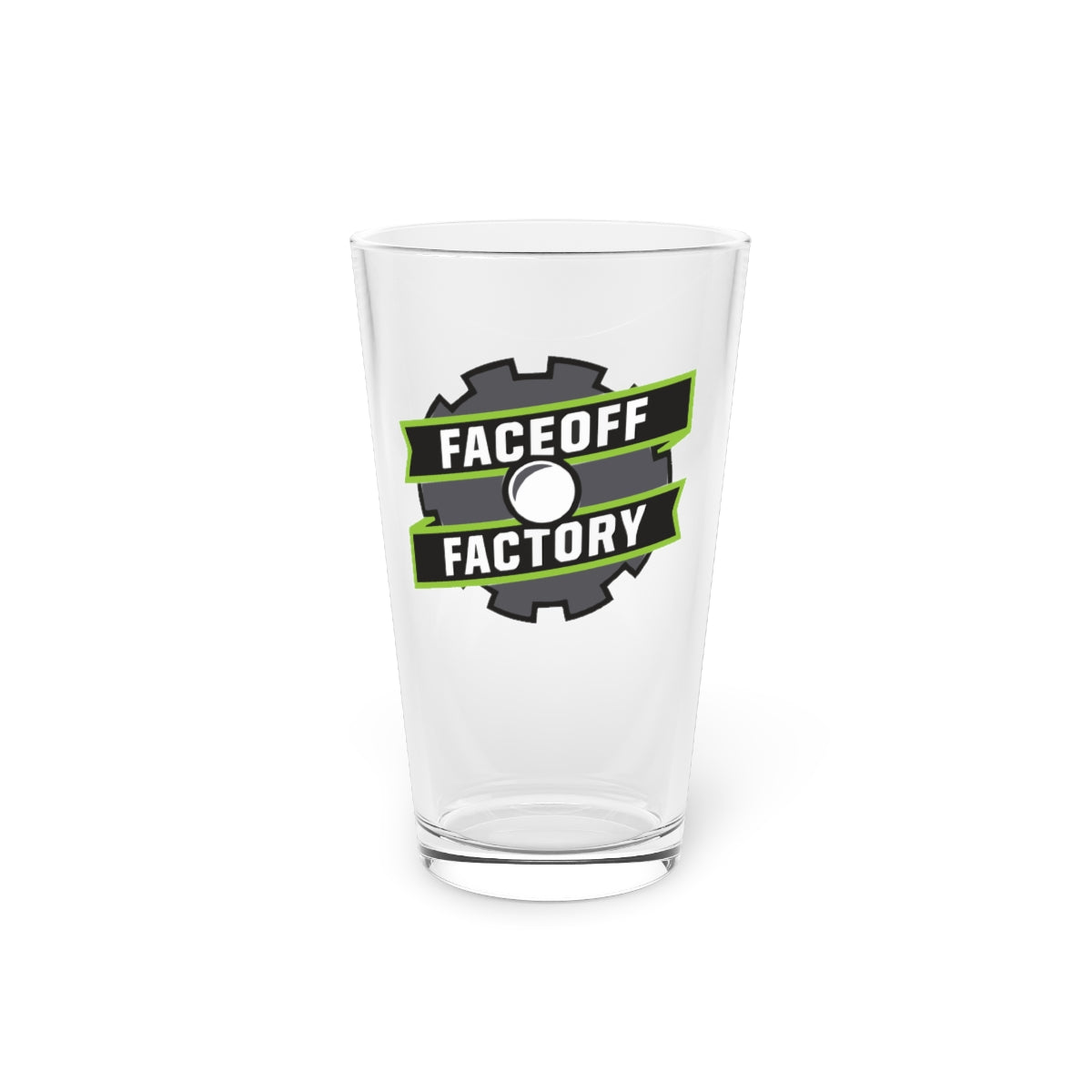 Faceoff Factory Pint Glass - 16oz