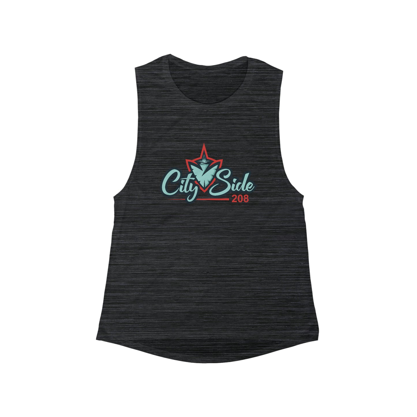 Women's CitySide208 Lacrosse Bella + Canvas Flowy Scoop Muscle Tank