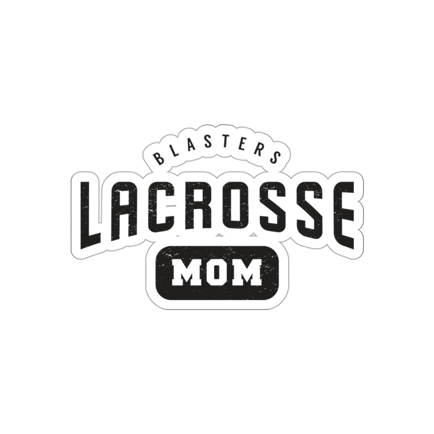 Blasters MS Lacrosse Die-Cut Stickers - Mom
