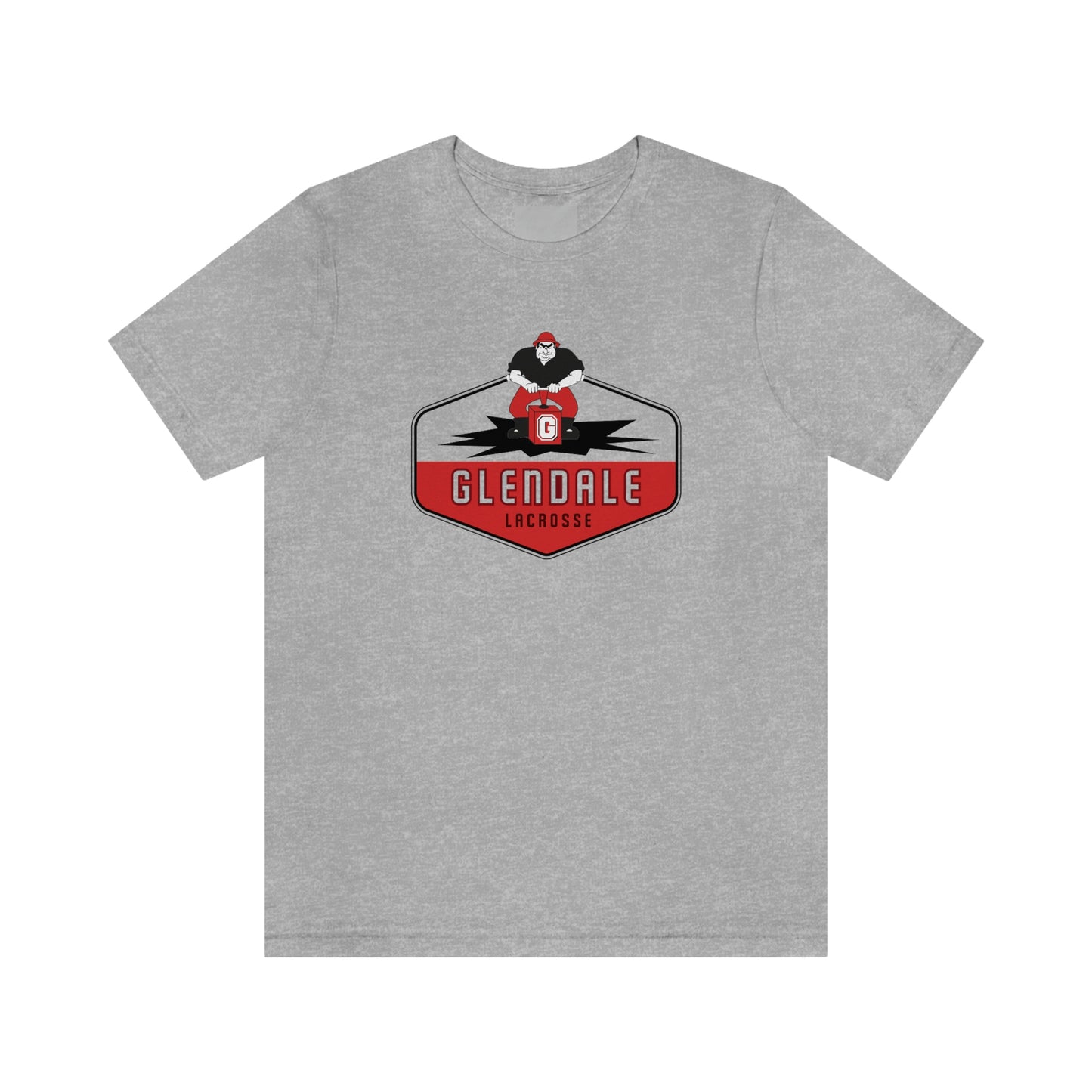 Adult Glendale HS Lacrosse Bella + Canvas Short Sleeve Cotton Tee