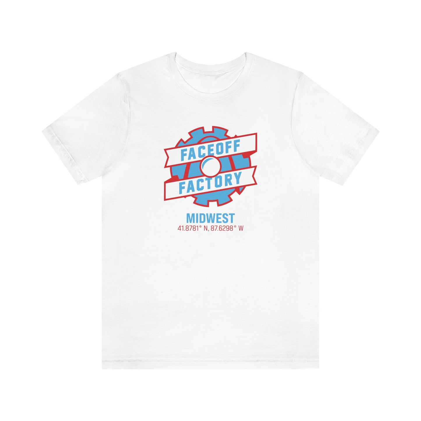 Adult Faceoff Factory Bella + Canvas Short Sleeve Cotton Tee - Midwest