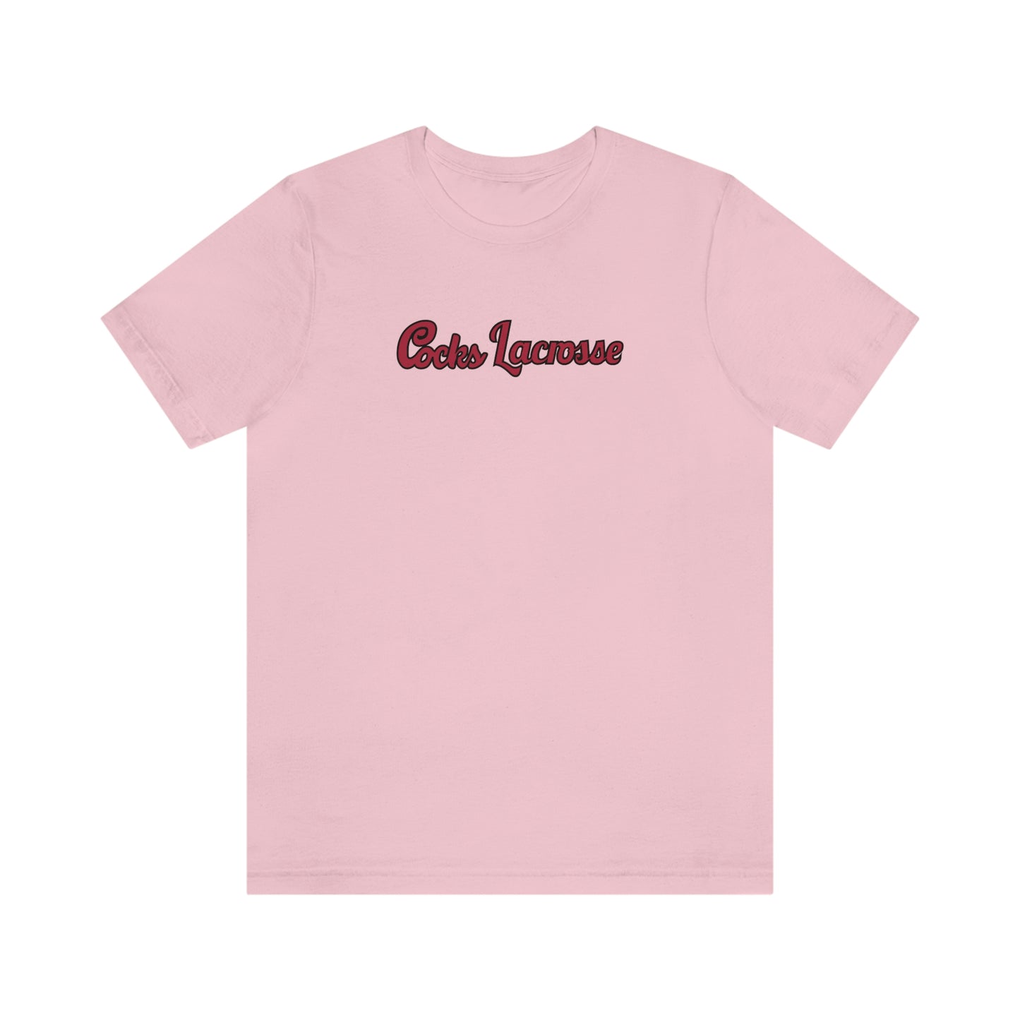 Adult Gamecocks Lacrosse Bella + Canvas Short Sleeve Cotton Tee