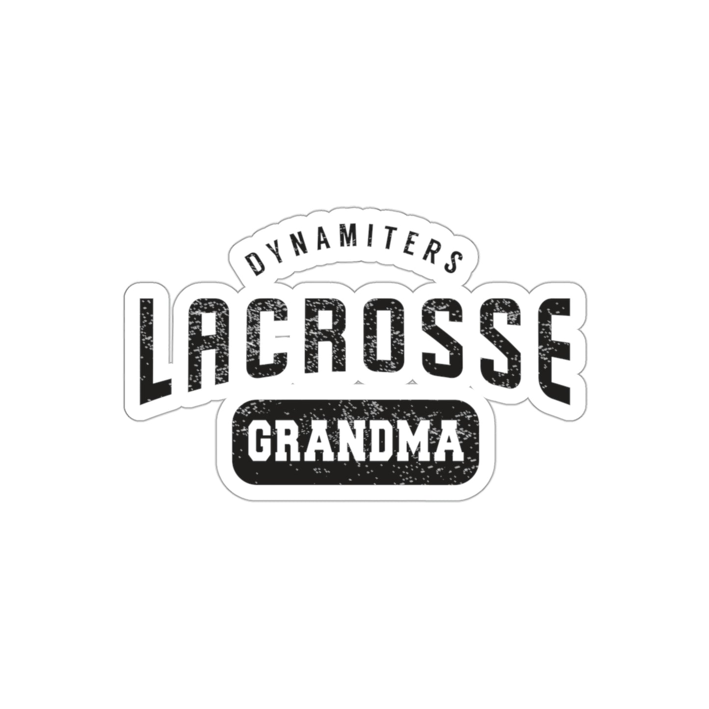 Glendale HS Lacrosse Die-Cut Stickers - Grandma
