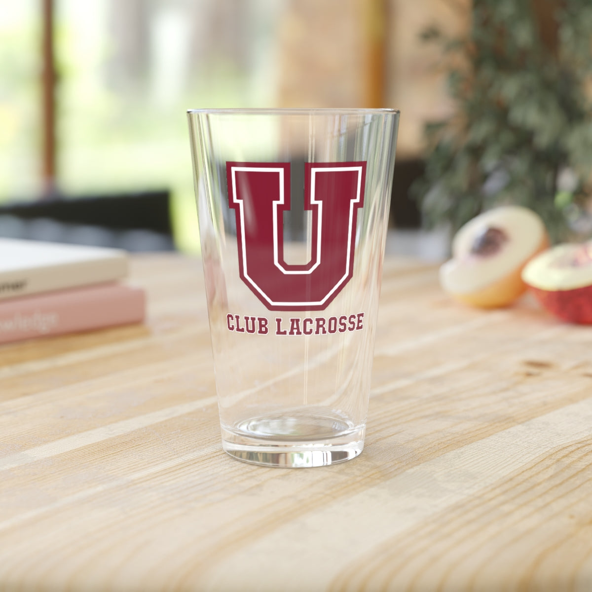 Union Club Lacrosse Pint Glass