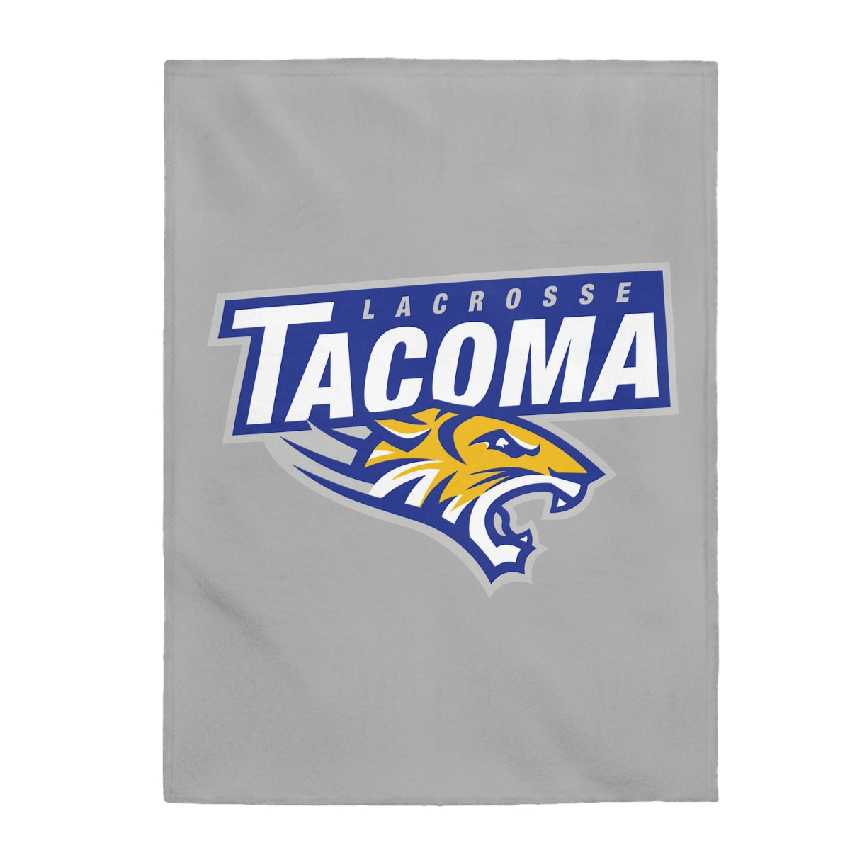 Tacoma Tigers Lacrosse Velveteen Plush Blanket