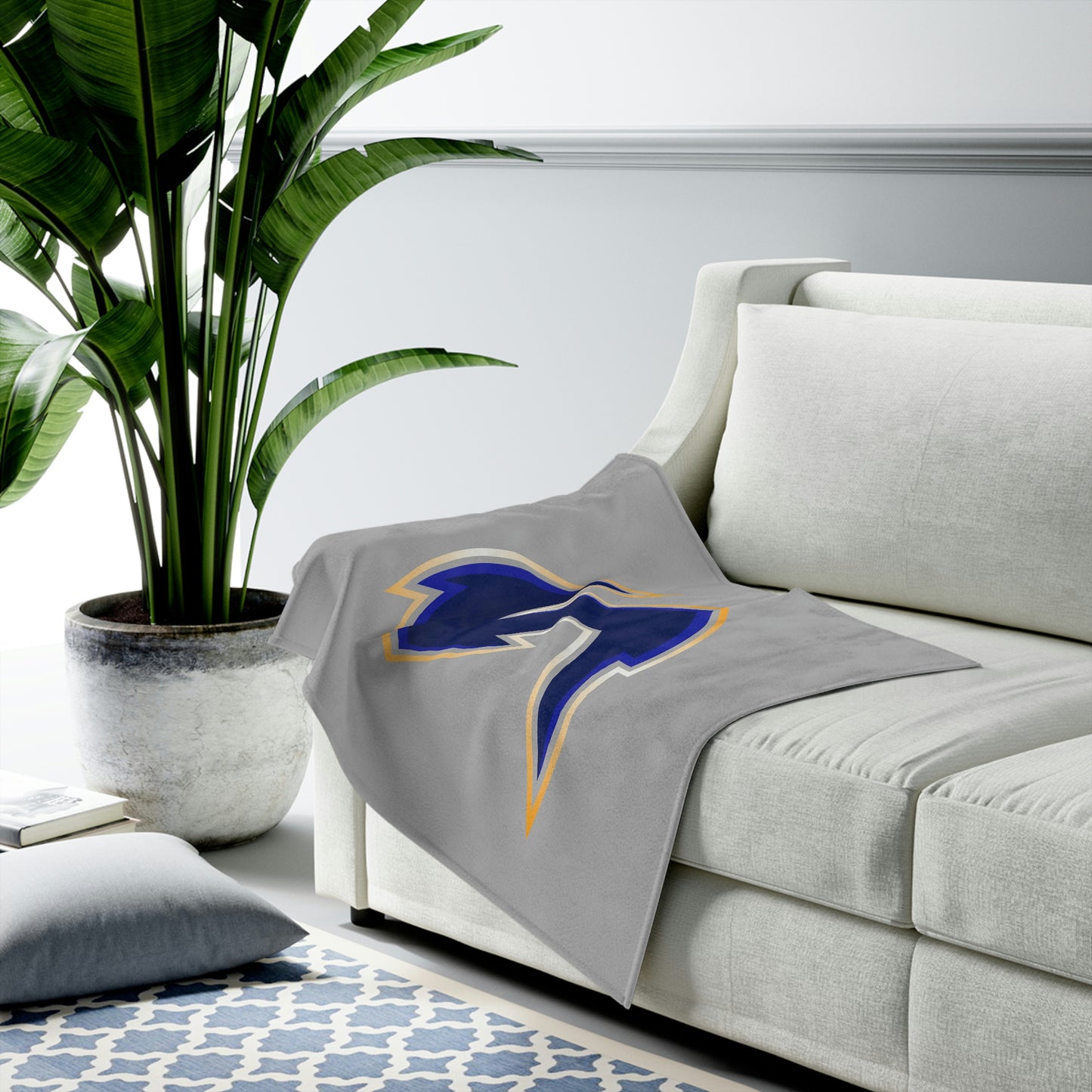 Salt Lake Storm Lacrosse Velveteen Plush Blanket