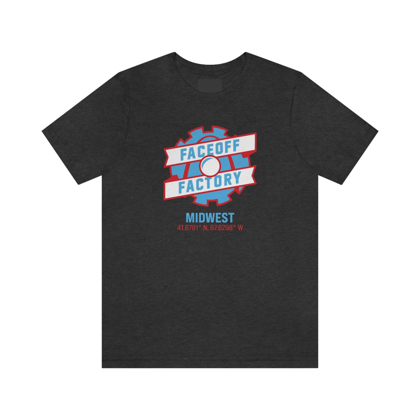 Adult Faceoff Factory Bella + Canvas Short Sleeve Cotton Tee - Midwest