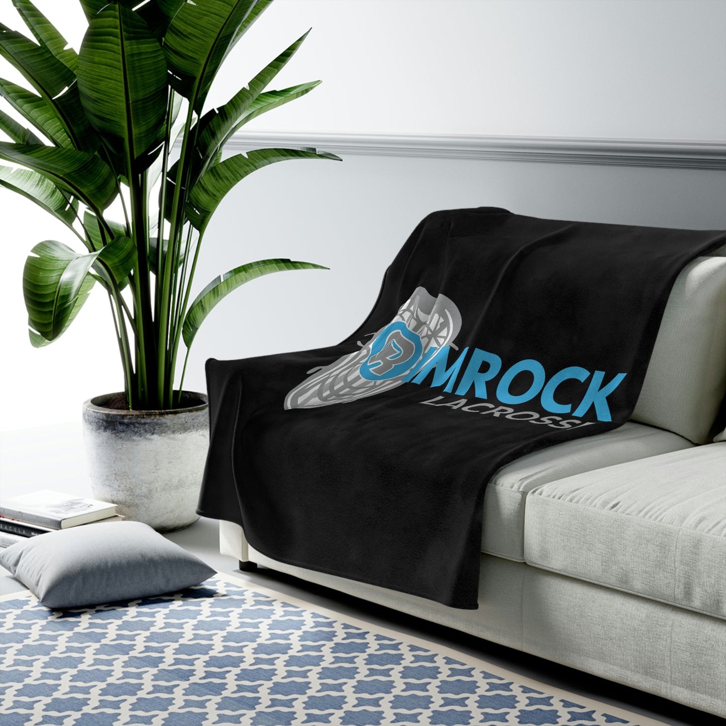 Rimrock Lacrosse Velveteen Plush Blanket