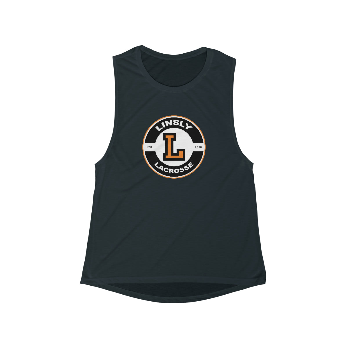 Women's Linsly Lacrosse Bella + Canvas Flowy Scoop Muscle Tank