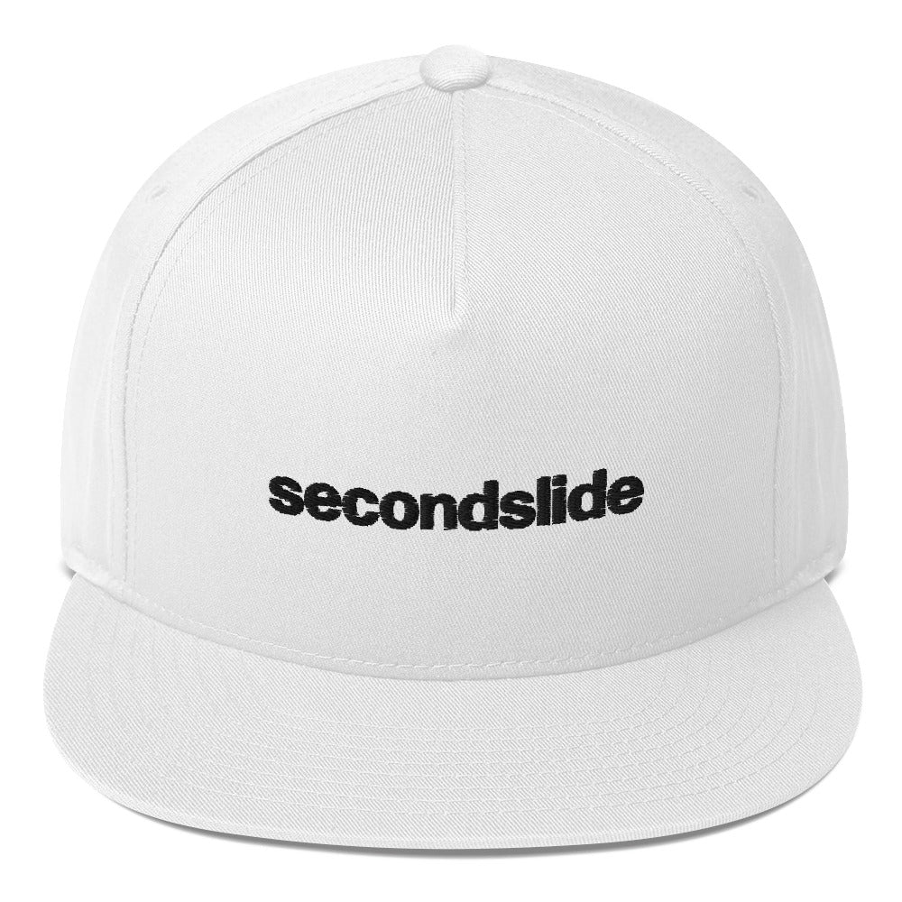 Flat Bill Cap - White
