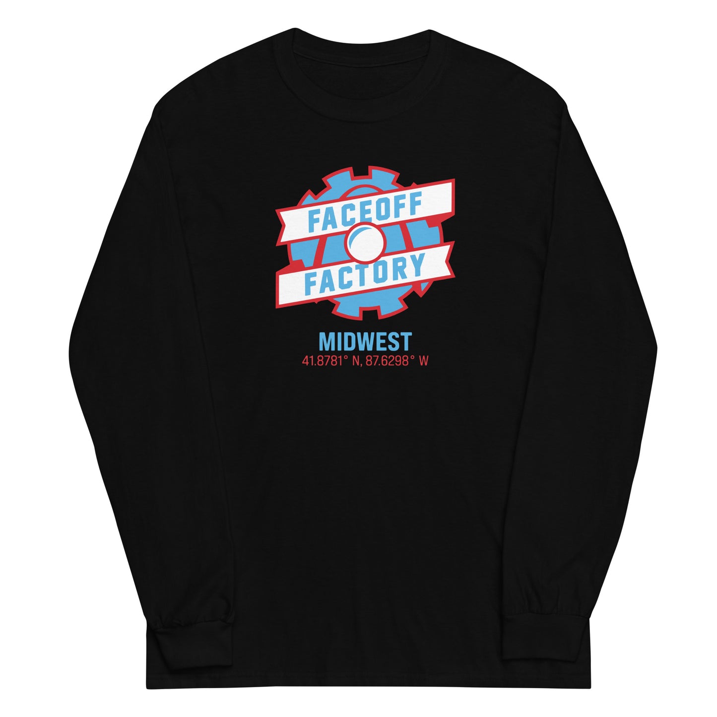 Adult Faceoff Factory Gildan Long Sleeve Shirt - Midwest