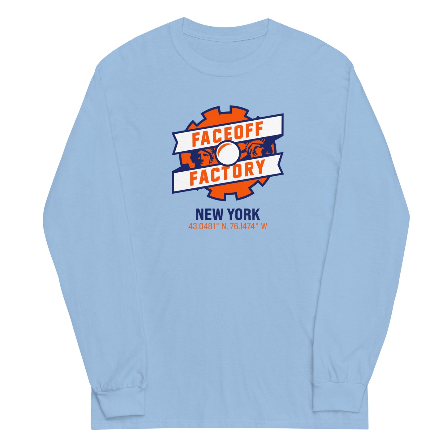 Adult Faceoff Factory Gildan Long Sleeve Shirt - New York