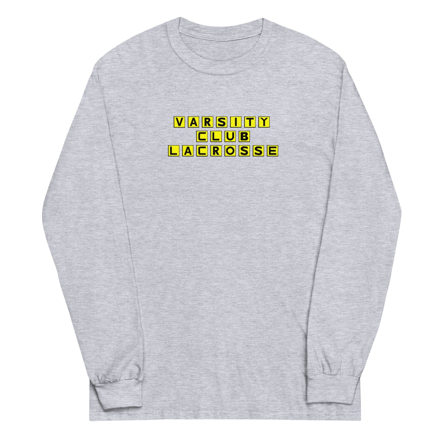 Adult Varsity Club Lacrosse Gildan Long Sleeve Shirt - Waffle
