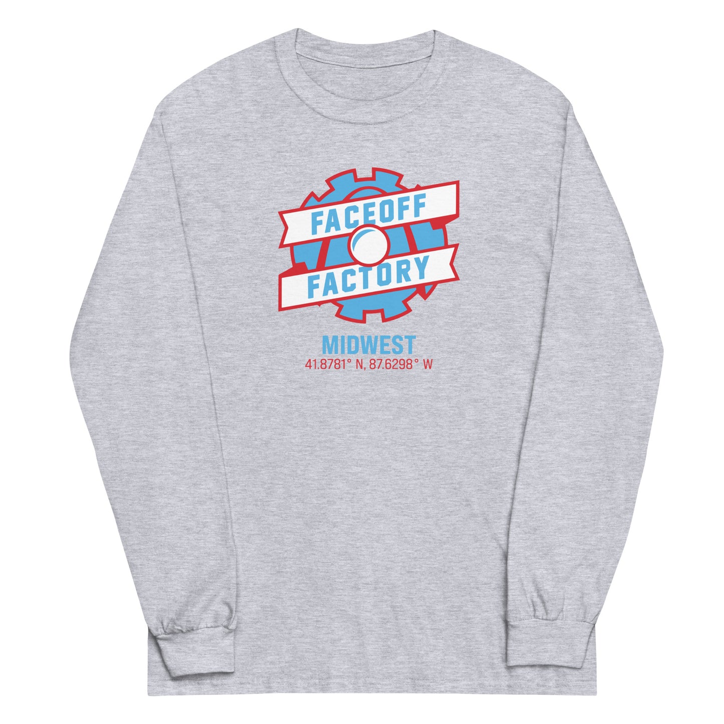 Adult Faceoff Factory Gildan Long Sleeve Shirt - Midwest