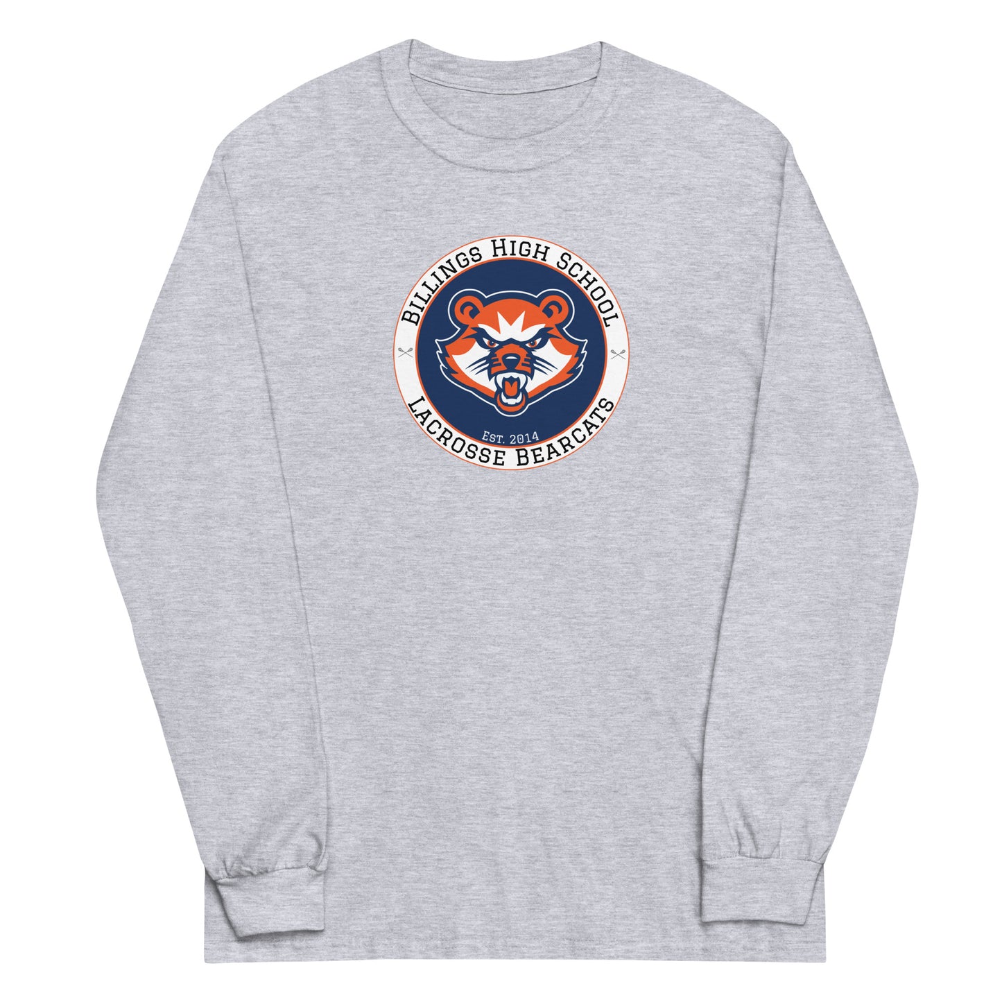 Adult Billings Bearcats Lacrosse Gildan Long Sleeve Shirt