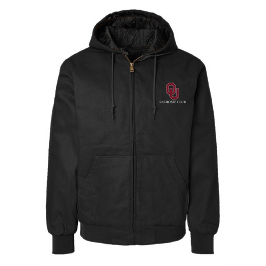 Adult Oklahoma University Lacrosse Canvas Workwear Jacket