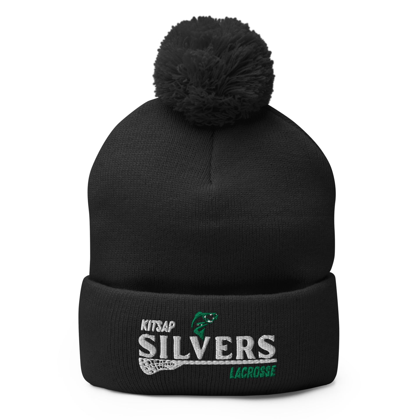 Kitsap Lacrosse Pom-Pom Beanie