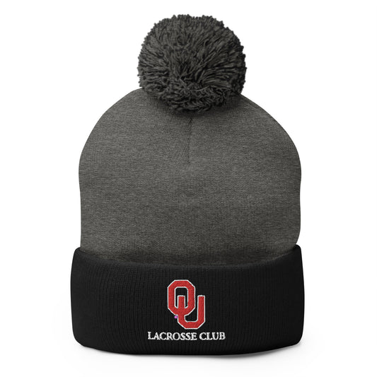 Oklahoma University Lacrosse Pom-Pom Beanie