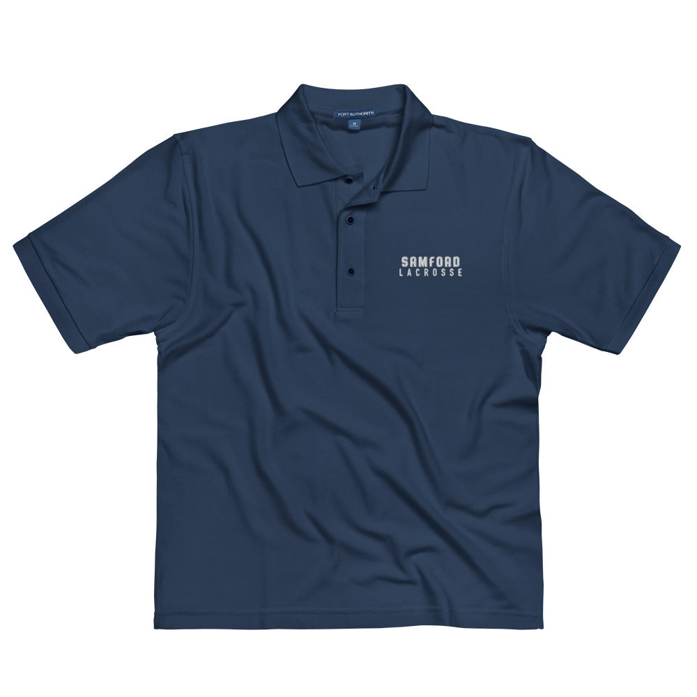Adult Samford Lacrosse Port Authority Premium Polo