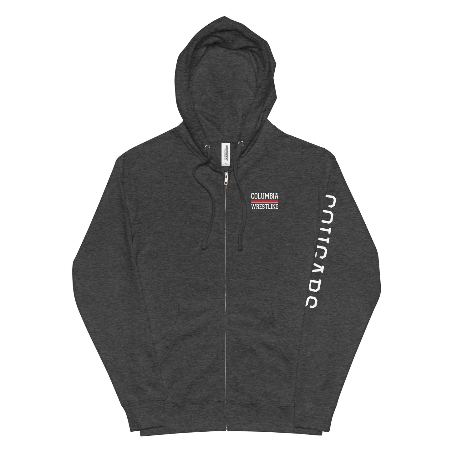 Adult CHS Wrestling Independent Trading Co Fleece Zip Up Hoodie