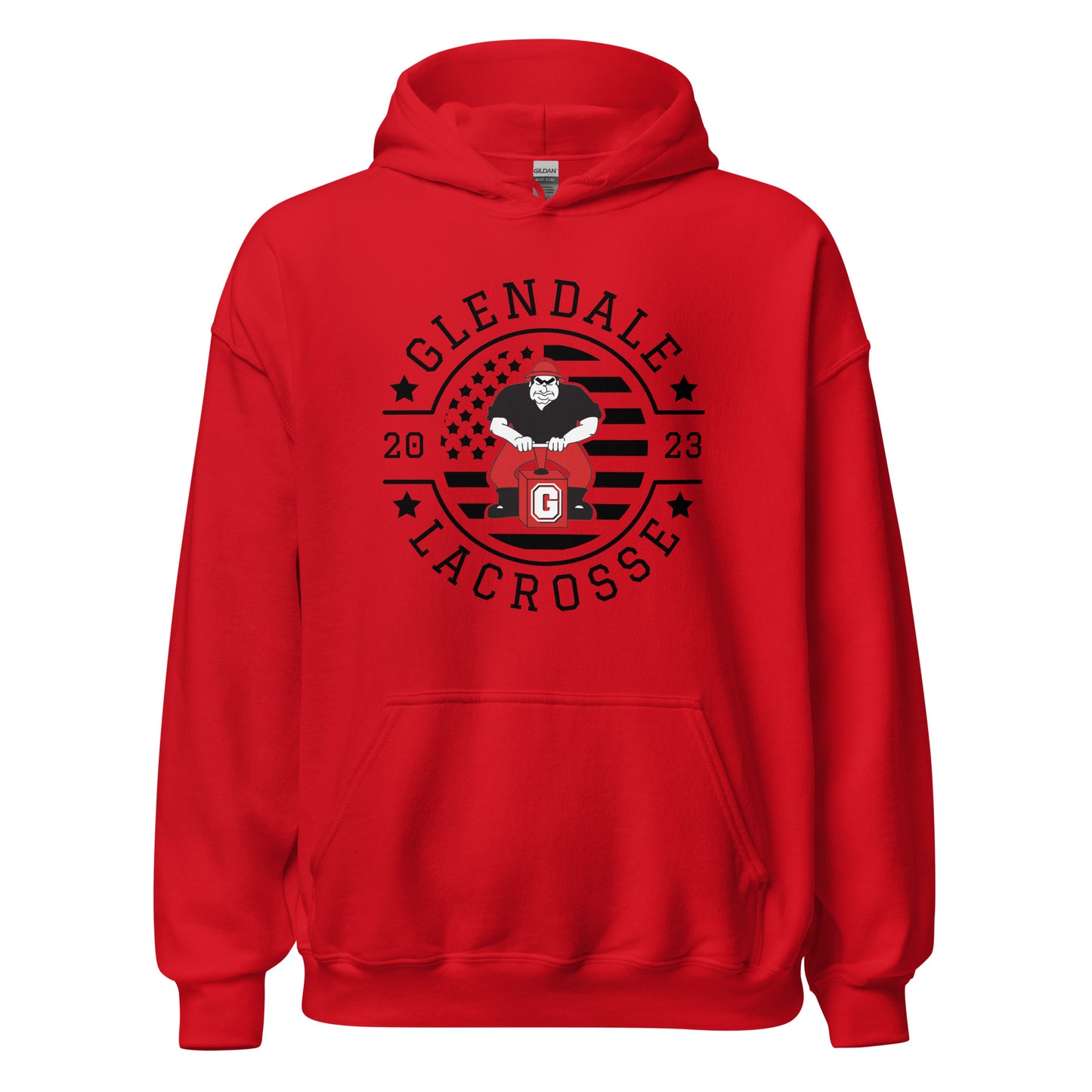 Adult Glendale HS Lacrosse Gildan Hoodie