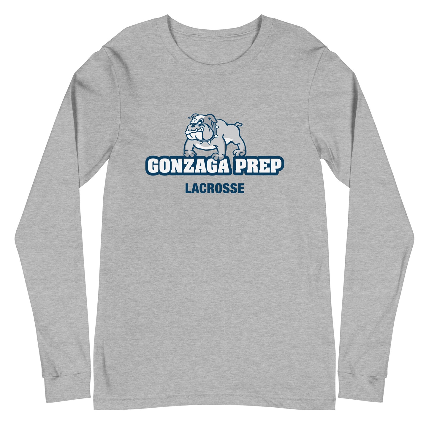 Adult Gonzaga Prep Lacrosse Bella + Canvas Long Sleeve Tee