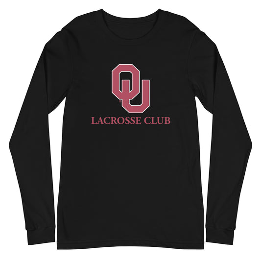 Adult Oklahoma University Lacrosse Long Sleeve Tee