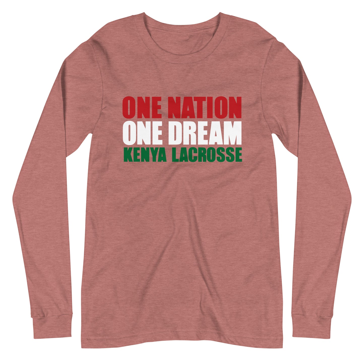 Adult Kenya Lacrosse Bella + Canvas Long Sleeve