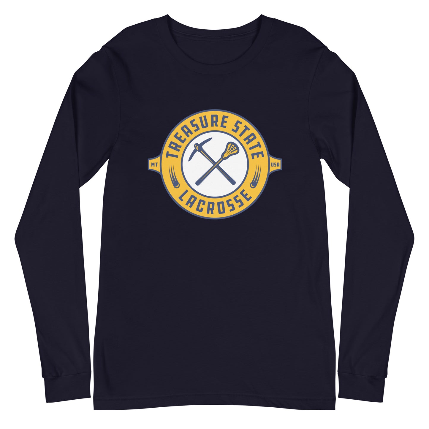 Adult Treasure State Lacrosse Bella + Canvas Long Sleeve Tee