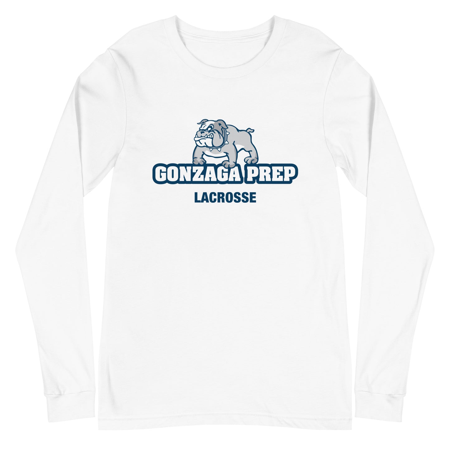 Adult Gonzaga Prep Lacrosse Bella + Canvas Long Sleeve Tee