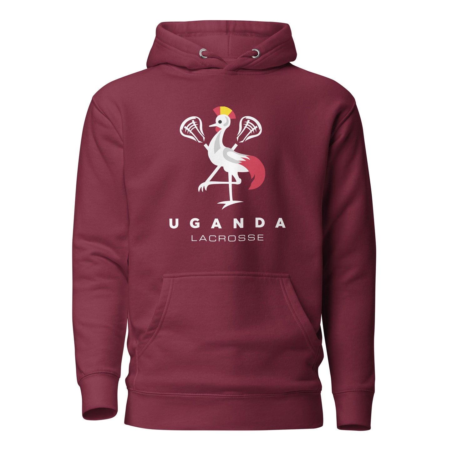 Adult Uganda Lacrosse Cotton Heritage Hoodie