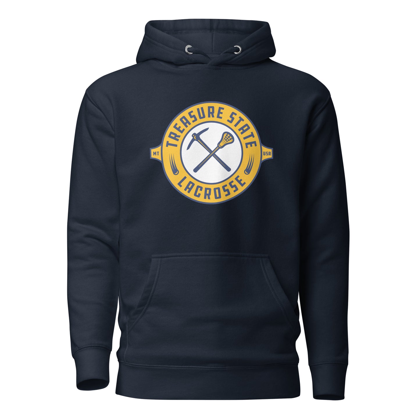 Adult Treasure State Lacrosse Cotton Heritage Hoodie