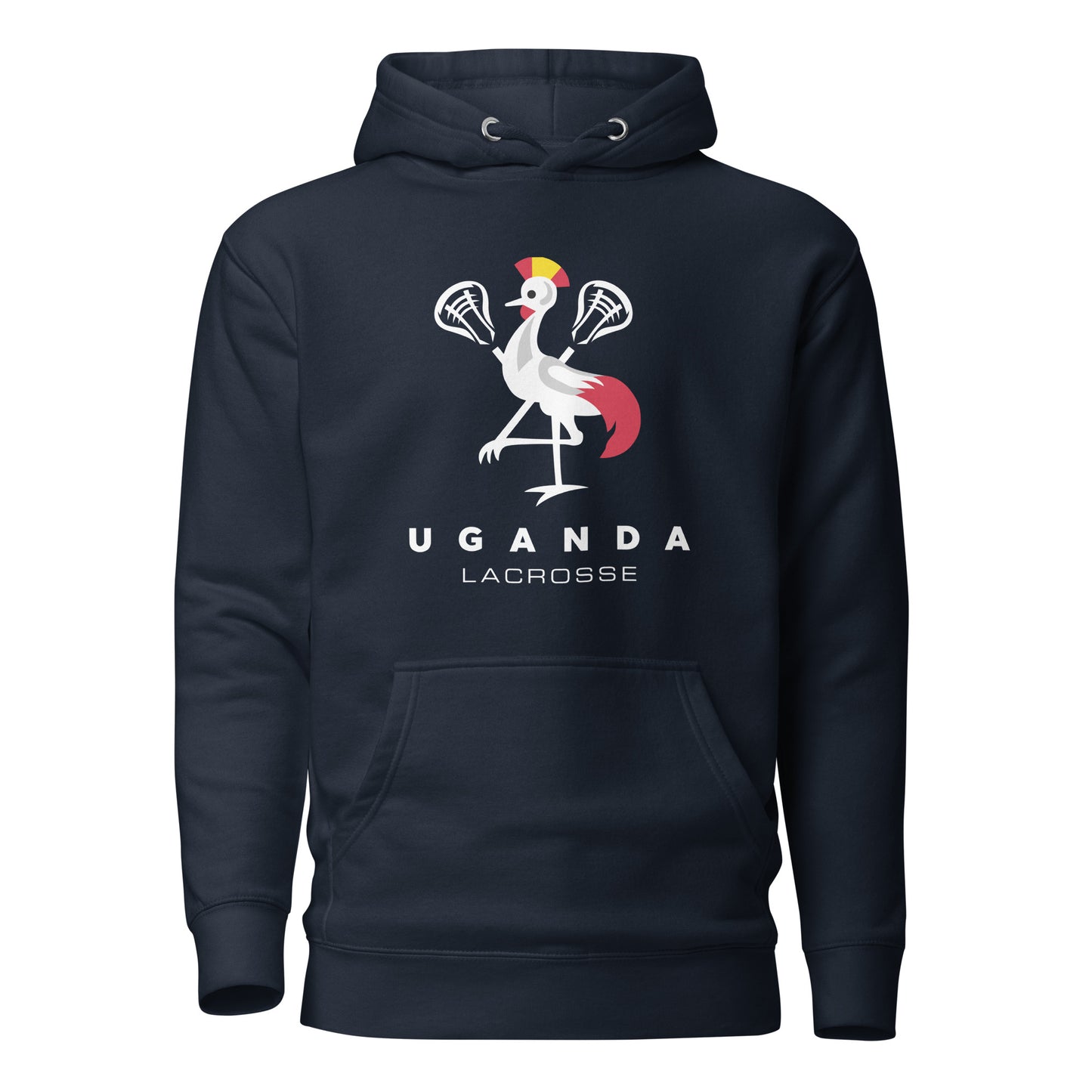 Adult Uganda Lacrosse Cotton Heritage Hoodie