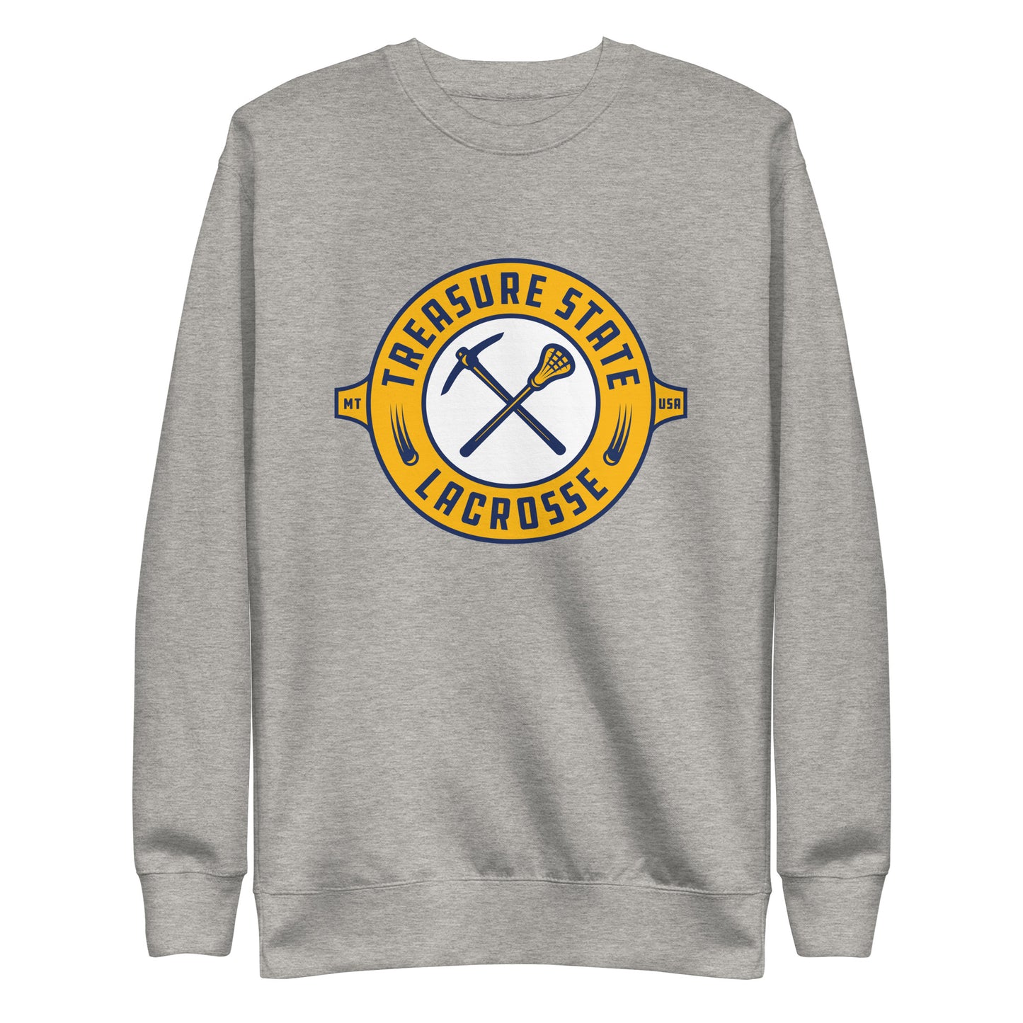 Adult Treasure State Lacrosse Cotton Heritage Premium Sweatshirt