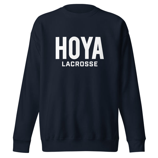 Adult Hoyas Lacrosse Premium Sweatshirt
